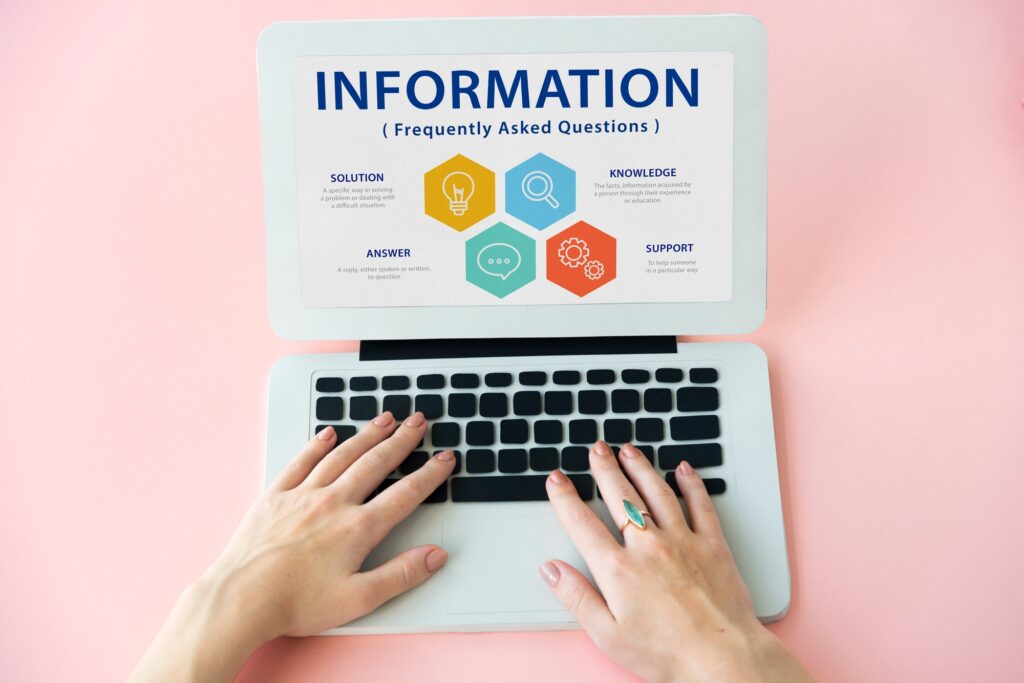 Frequently Asked Questions | Clear Answers From Masseymedia It 1 Frequently Asked Questions On A Computer Screen
