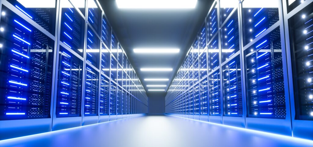 Masseymediait.com | Your East Texas It Partner 1 Server Room Interior In Datacenter. 3D Render